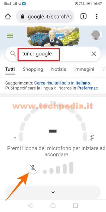 Accordare Chitarra Online Google Tuner 028