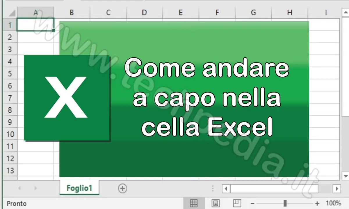 Come andare a capo cella Excel
