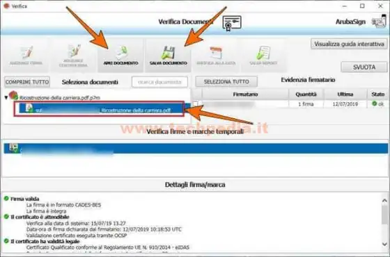 aprire file p7m aruba 040