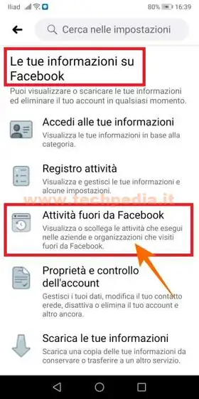 attivita fuori facebook privacy 022