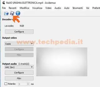 Amplificare l'audio con AVIDEMUX, schermata richiesta conversione filmato