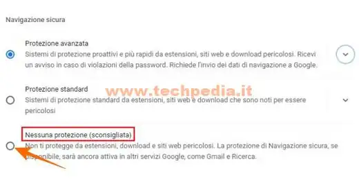 blocco download chrome 022