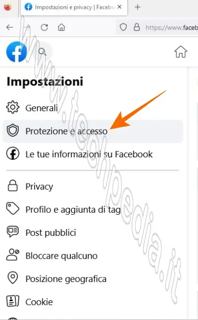 cambiare password facebook 016