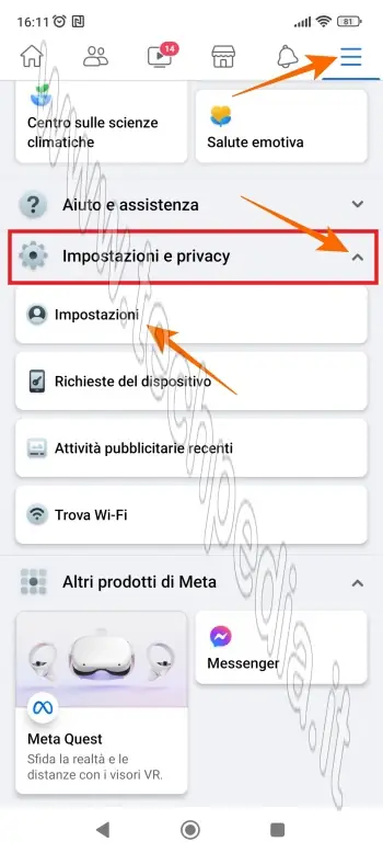 cambiare password facebook 052