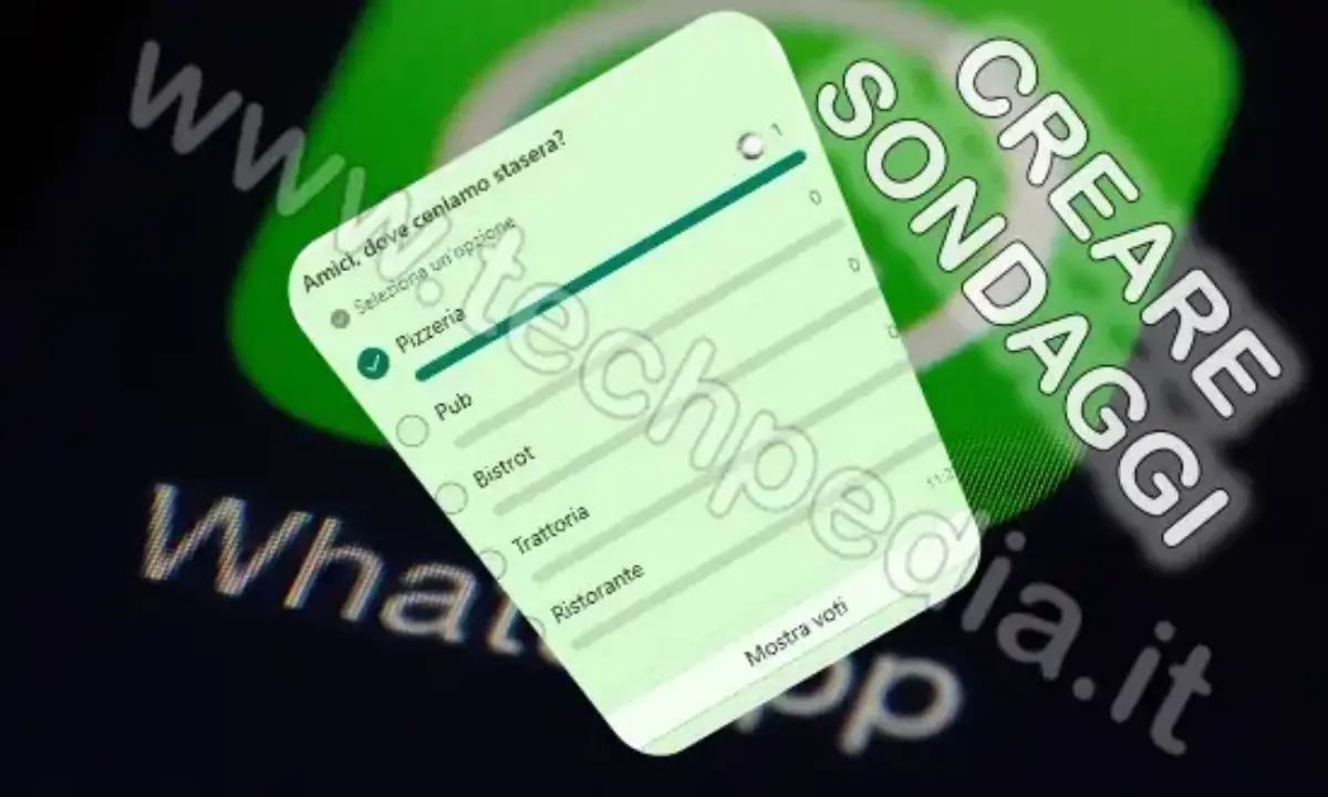 Come creare sondaggi su WhatsApp