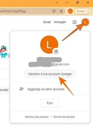 eliminare account google 022