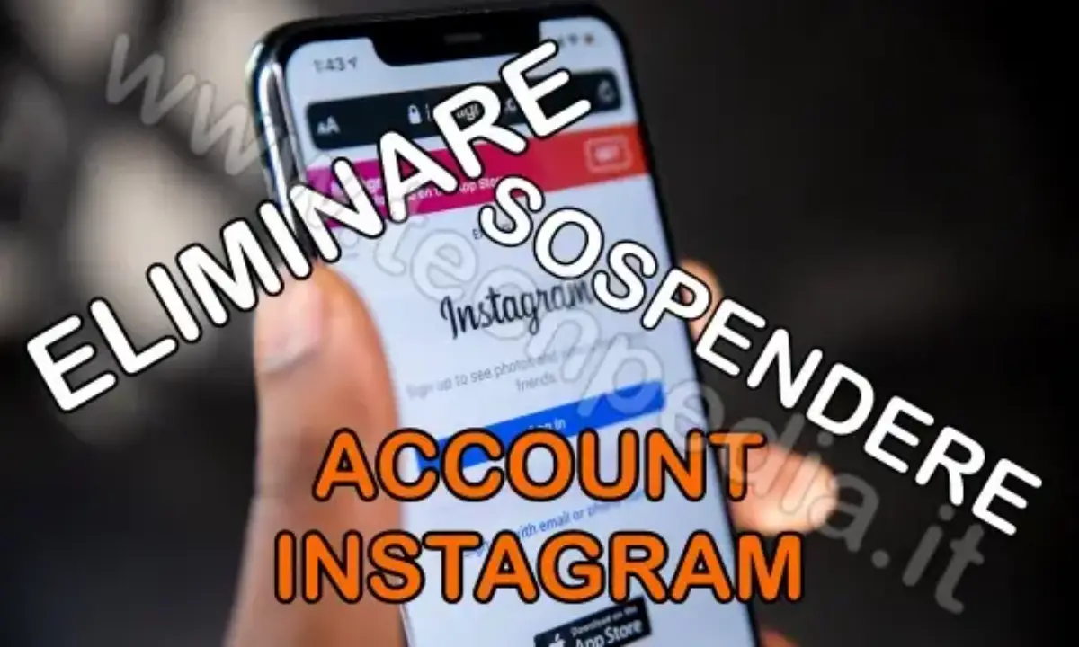 Eliminare account Instagram definitivamente