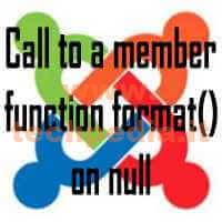Errore Joomla Call To A Member Function Format Logo