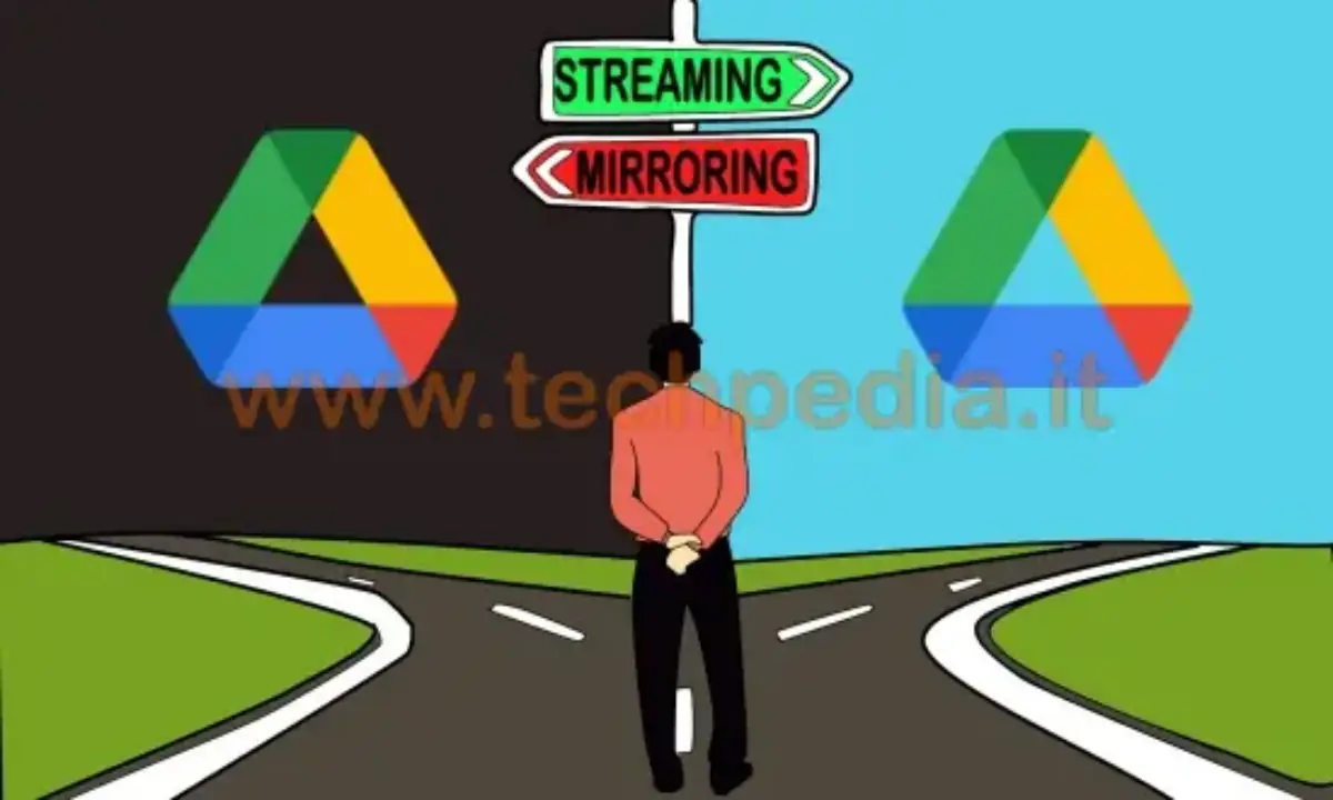 Google Drive differenza tra streaming e mirroring