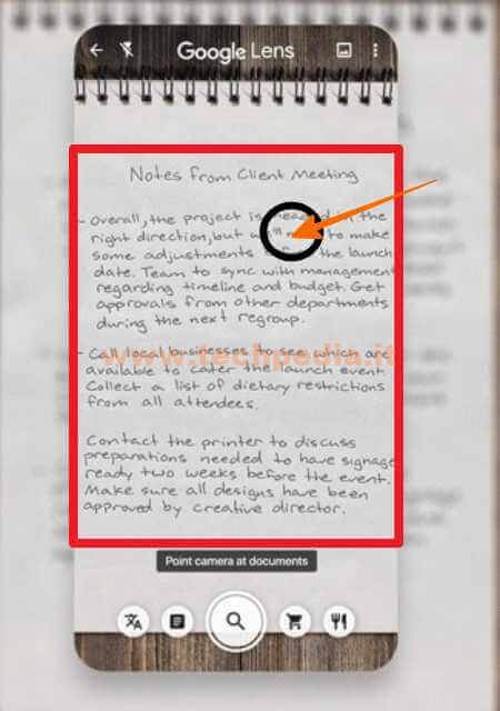 Google Lens Copiare Testo Cartaceo Note Scritte A Mano 013