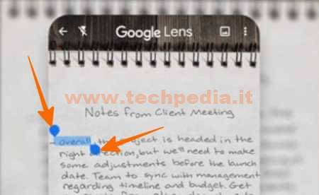 Google Lens Copiare Testo Cartaceo Note Scritte A Mano 016