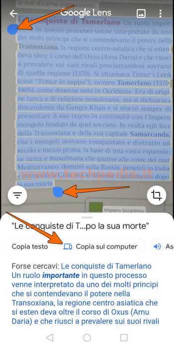 Google Lens Copiare Testo Cartaceo Note Scritte A Mano 034