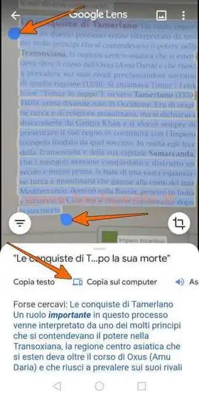 google lens copiare testo cartaceo note scritte a mano 034