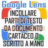 Google Lens Copiare Testo Cartaceo Note Scritte A Mano Logo