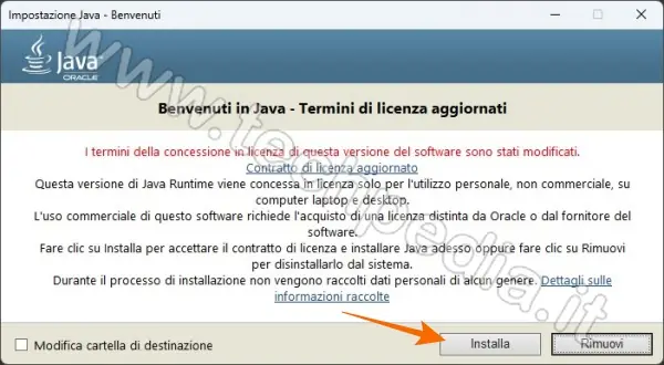 installare java computer 028