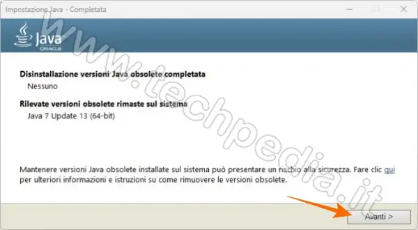 installare java computer 037