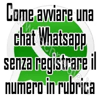 inviare whatsapp numeri non in rubrica logo