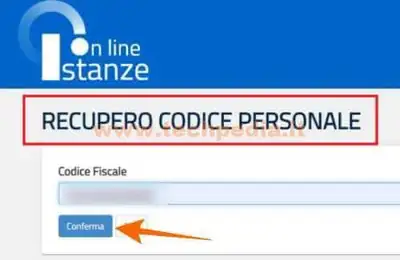 istanze on line miur istruzione codice personale 022