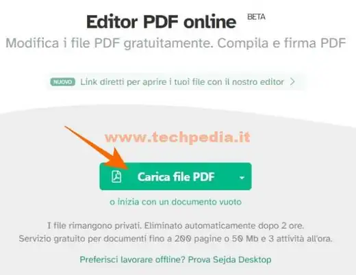 modificare pdf online gratis locale sejda 019