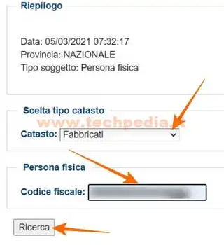 richiedere visura catastale agenzia entrate 088