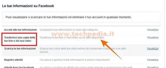 scaricare foto video pubblicati facebook 013B