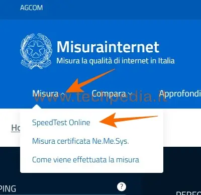 speedtest misurare velocita internet nemesys 010