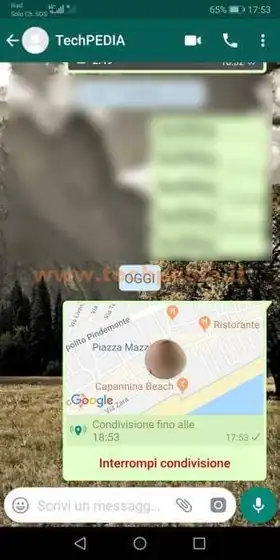 spostamenti tempo reale whatsapp 016