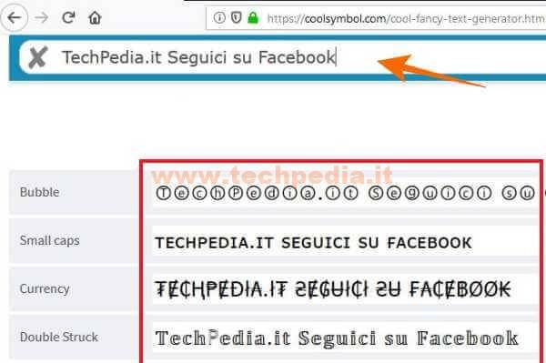 Come Realizzare Scritte Facebook Con Caratteri Particolari Di Scrittura Techpedia