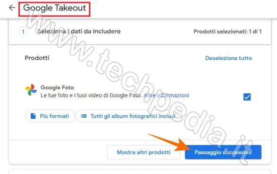 trasferire google foto altro account 025