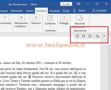 word legge alta voce documento 016