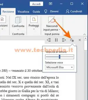 word legge alta voce documento 019