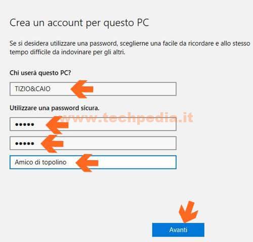 Creare Account Windows 10 019