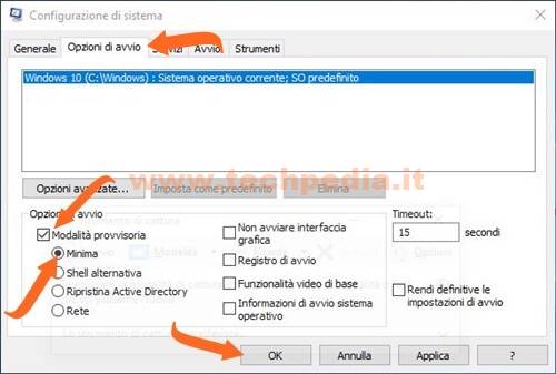 Avviare Windows 10 Modalita Provvisoria 022