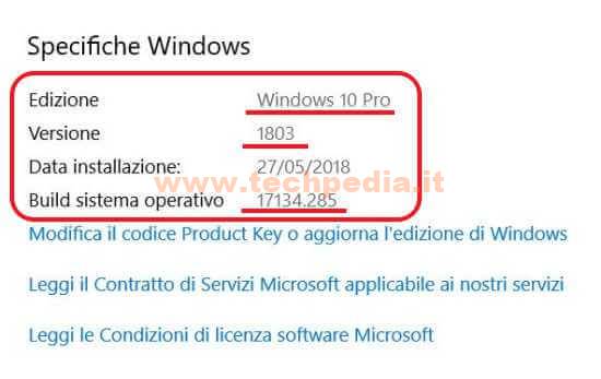 Conoscere Versione Windows 10 Installata 013