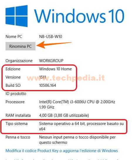 Conoscere Versione Windows 10 Installata 019