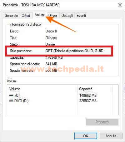 Conversione Disco Da Mbr A Gpt Per Uefi Windows 10 055