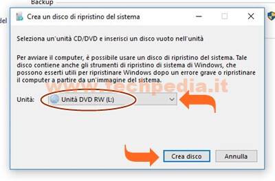 Creare Cd Ripristino Windows 10 013