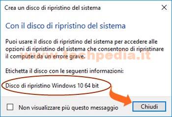 Creare Cd Ripristino Windows 10 019