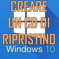 Creare Cd Ripristino Windows 10 LOGO