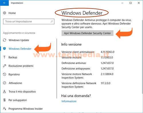Defender Disattivare Protezione Windows 10 004