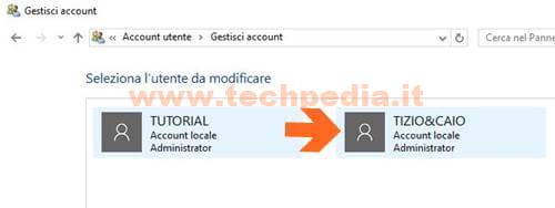 Eliminare Account Windows 10 025
