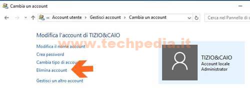 Eliminare Account Windows 10 028