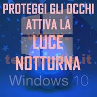 Luce Notturna Windows 10 Protezione Occhi LOGO