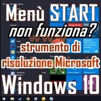 Risolvere Menu Start Con Strumenti Windows 10 LOGO