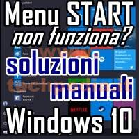 Risolvere Menu Start Windows 10 LOGO