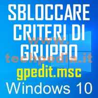 Abilitare Gpedit Windows 10 Home Logo