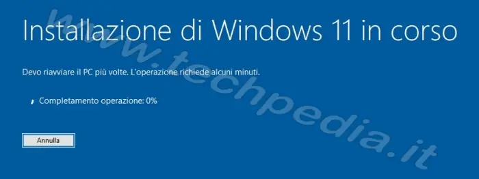 aggiornare windows 10 a 11 con dat 064