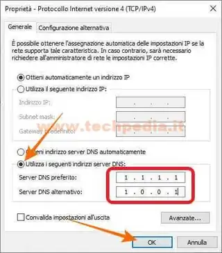 cambiare dns computer windows 019