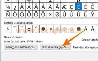 come fare lettere accentate 022