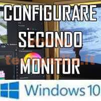 Configurare Secondo Monitor Windows10 Logo